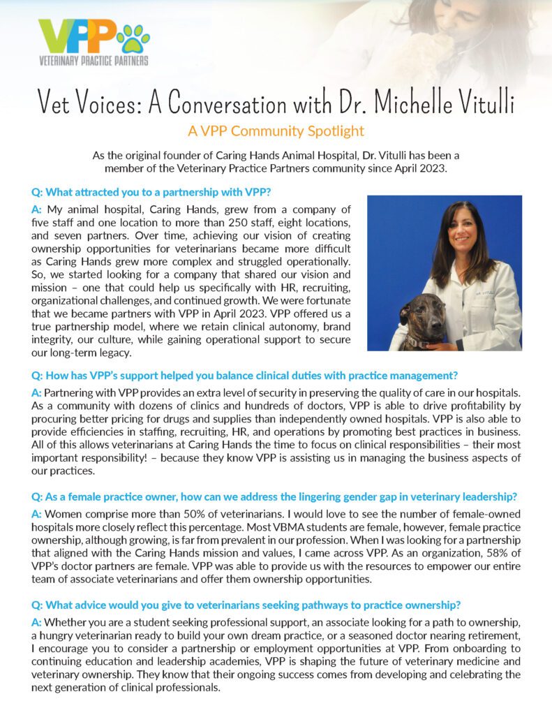 Vet Voices: Dr. Michelle Vitulli, Caring Hands Animal Hospital