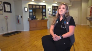 Dr. Audra O'Keefe, veterinarian and owner, Dogwood Trails Animal Hospital in Bentonville, Arkansas.